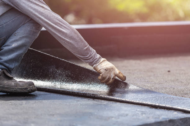 Professional Emergency Waterproofing technician working in Sawyer, MI